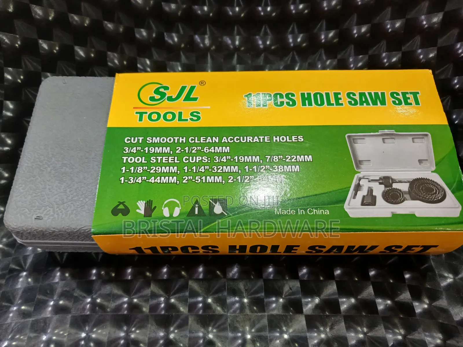 SJL 11-Piece Carbon Steel Hole Saw Set