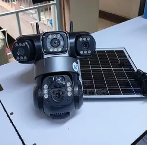 V380 Triple Lens Three Lens Solar 4G CCTV PTZ Security Camera