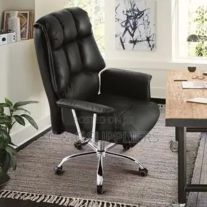 Leather High Back Executive Swivel Chair.