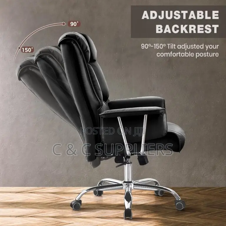 Leather High Back Executive Swivel Chair.