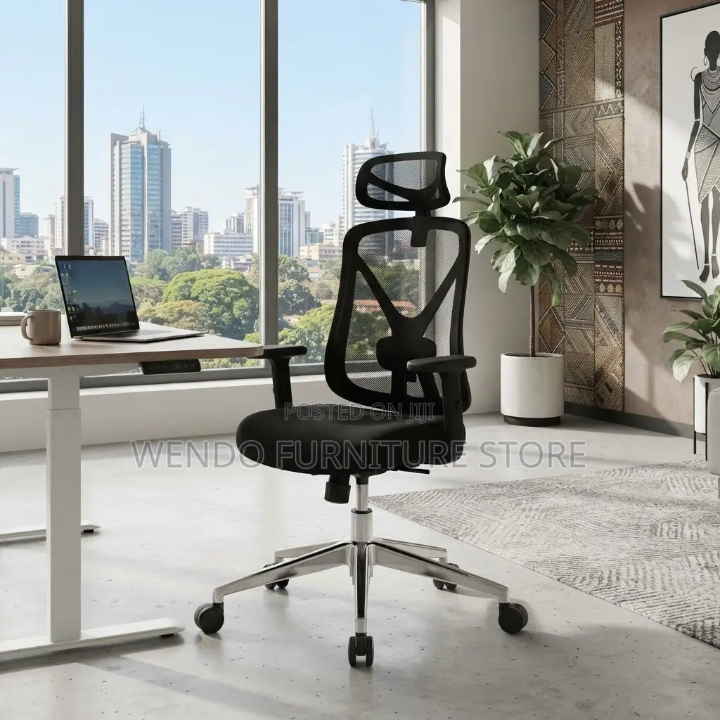 Office Chairs; Ergonomic Swivel Chair With High Backrest
