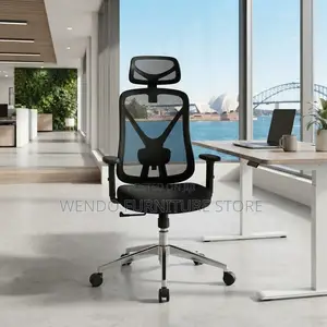 Office Chairs; Ergonomic Swivel Chair With High Backrest