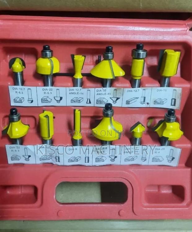 Wood Router Bits (12 Pieces)