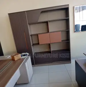 Office Cabinet; Imported Modern Wall-to-Wall Office Cabinet