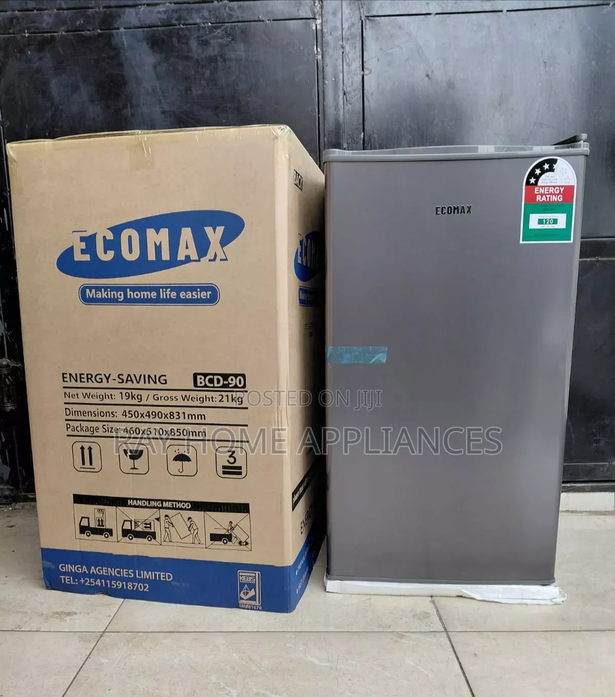 Ecomax 90litres Single Door Refrigerator