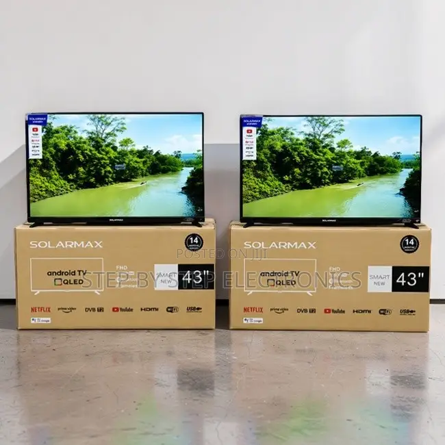 Price Slash Solarmax 43 Inch Smart Android Digital QLED TVs