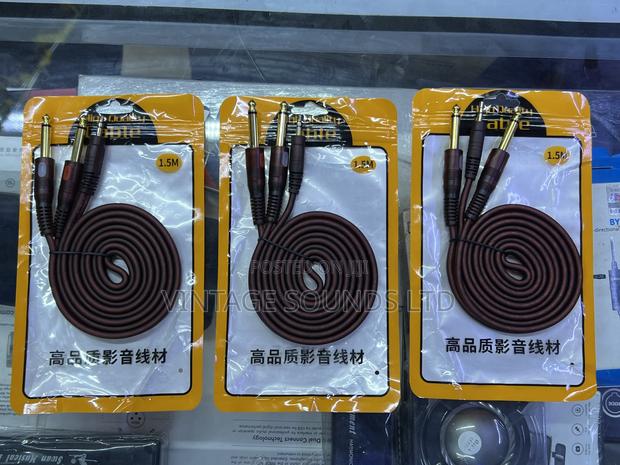 1.5M Aux 3.5mm TRS to Dual 1/4" Mono TS Breakout Cable - thumbnail 2