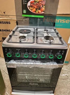 Syinix 60by60 3+1 Standing Cooker 
With Electric Oven