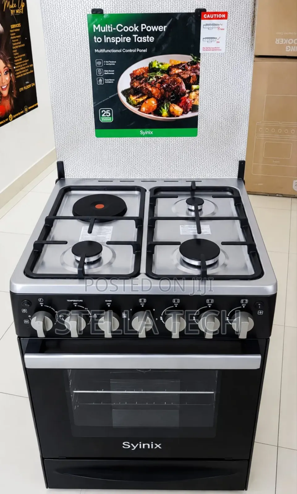 Syinix (Q60GC3)new Model 60by60
Standing Cooker 3+1