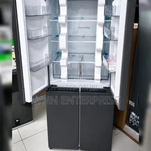 Syinix 421 Litres  GLASS FOUR DOOR Refrigerator.
<>morern Style