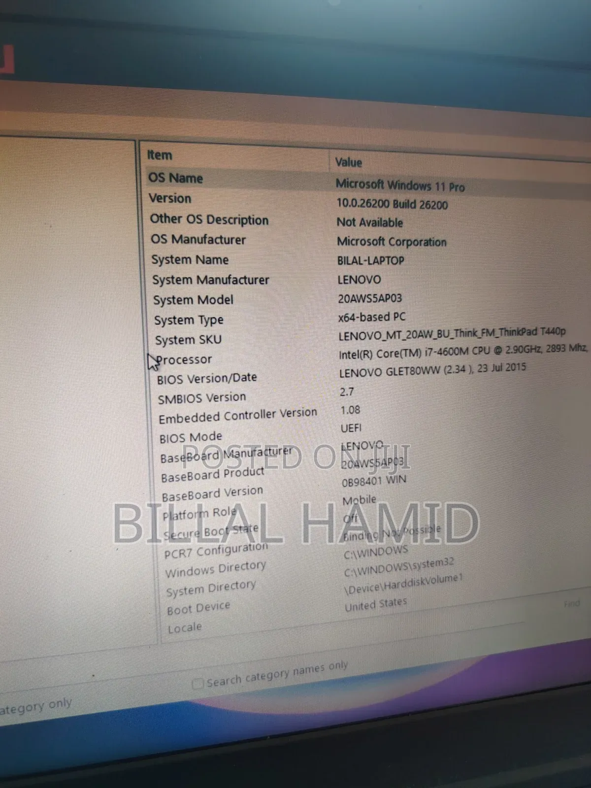 Laptop Lenovo ThinkPad T440p 16GB Intel Core i7 SSD 320GB