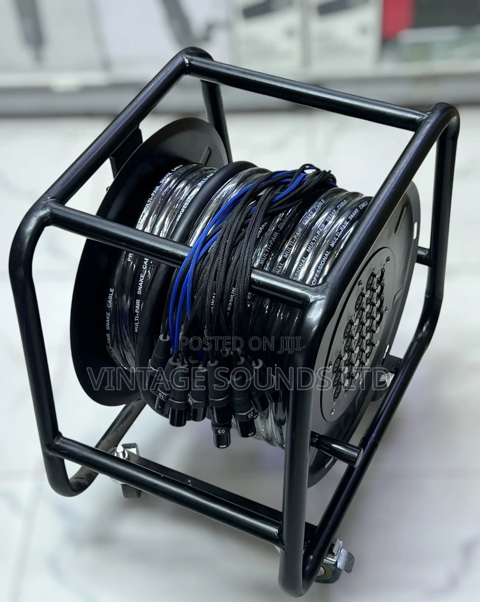 24-Channel 30m Mic Audio Snake Cable | 19" Rackmount Box