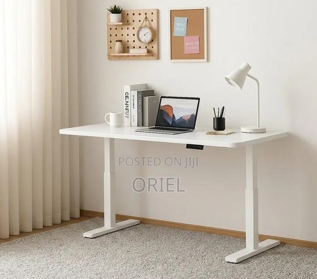 Electic Office Computer Desk : 1.4M White Standing Desk - thumbnail 6