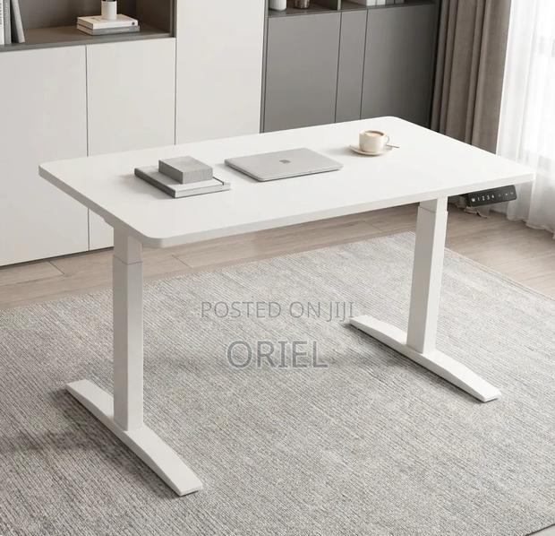 Electic Office Computer Desk : 1.4M White Standing Desk - thumbnail 9