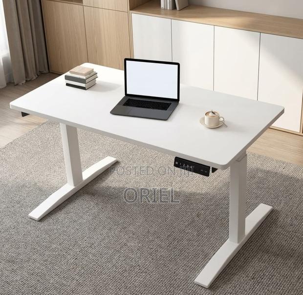 Electic Office Computer Desk : 1.4M White Standing Desk - thumbnail 11