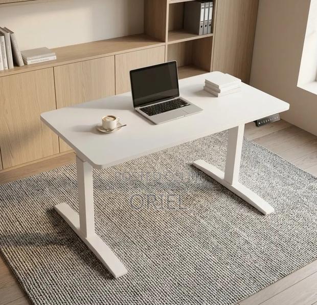 Electic Office Computer Desk : 1.4M White Standing Desk - thumbnail 14