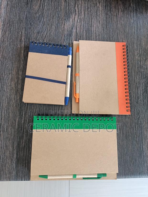 Note Books Pack of 3pcs, Single Ruled, Spiral.with Pen Free