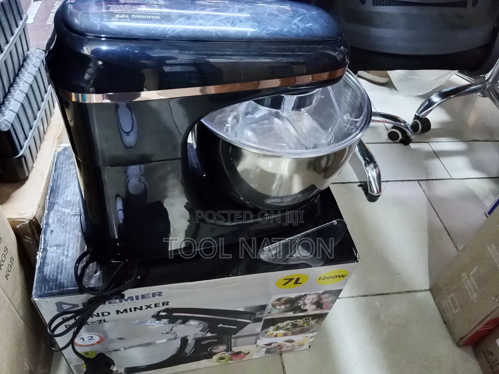 Electric Stand Mixer Stainless Steel/ 7l Premier Mixer