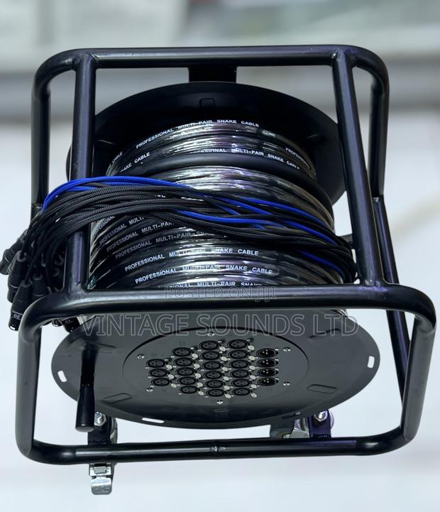 30-Meter Pro Audio Snake Instrument Cable | 24 Channels | Heavy Duty