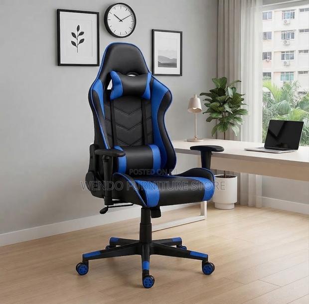 Office Chairs; High Backrest Leather Ergonomic Star Game Chair