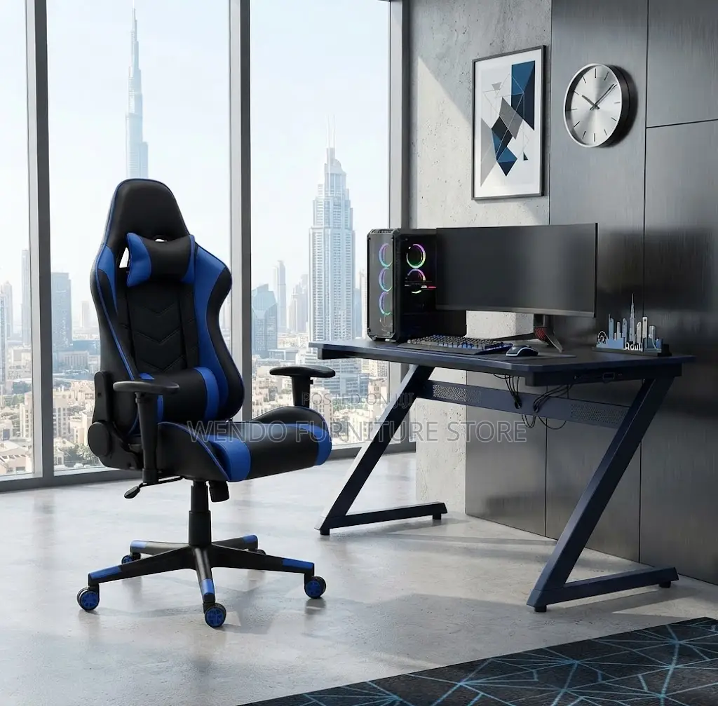 Office Chairs; High Backrest Leather Ergonomic Star Game Chair