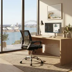 Office Chairs; Mesh Ergonomic Office Fabric Seat With Mid Backrest