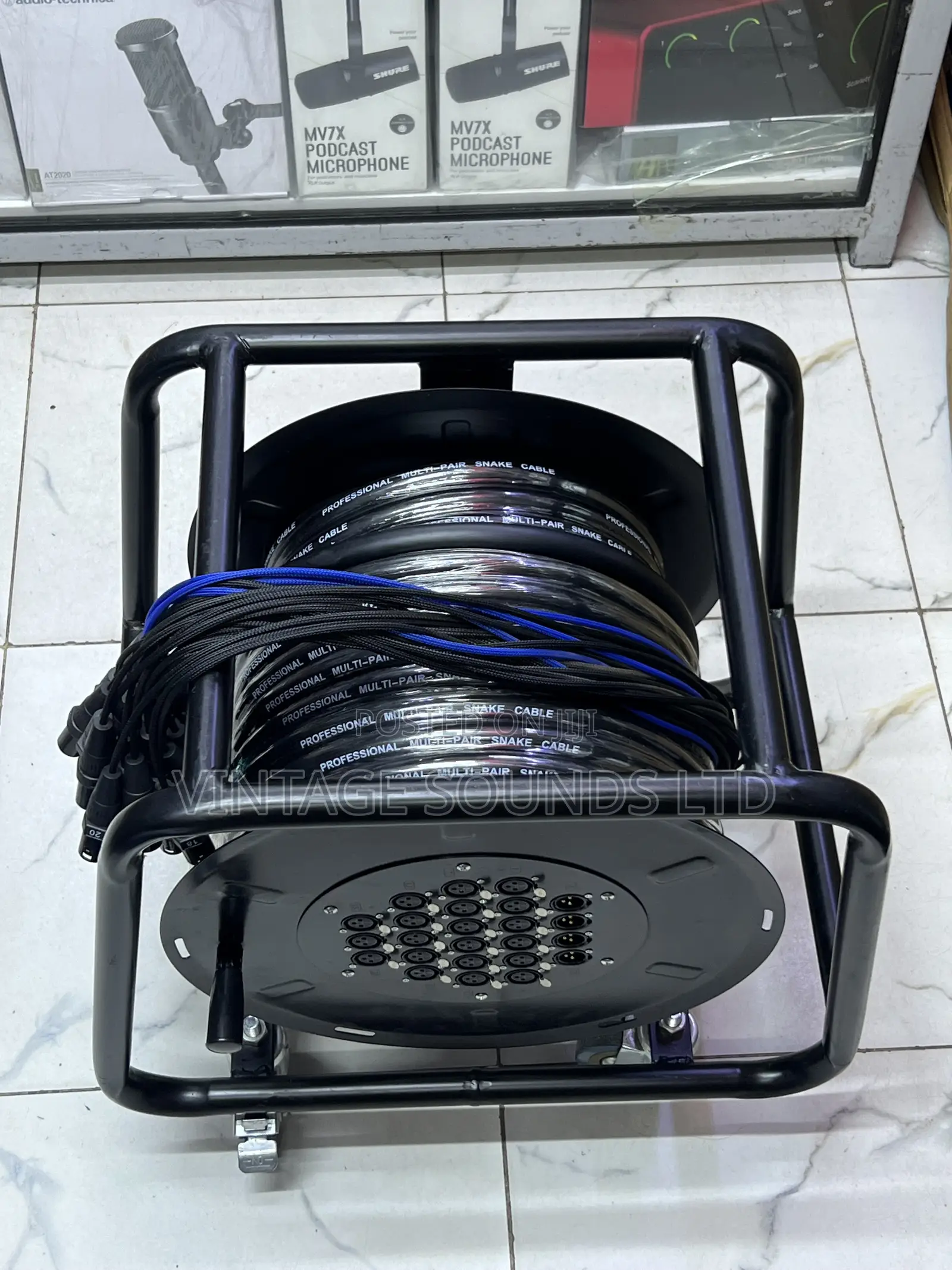 24-Channel XLR Multicore Sound Stage Snake Cable | 30-Meter Heavy Duty