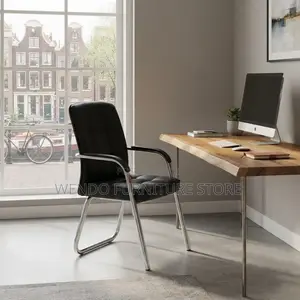Office Chairs; Visitors Mid Backrest Leather Reception Chairs
