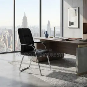Office Chairs; Visitors Mid Backrest Leather Reception Chairs