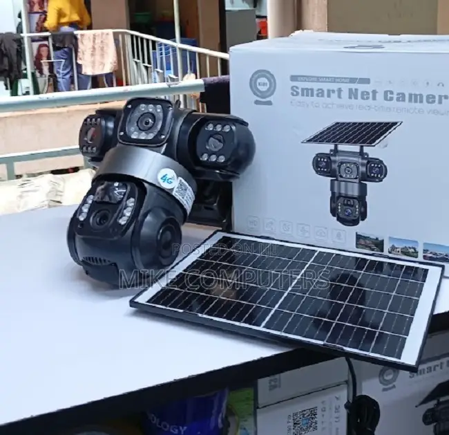 Solar Powered CCTV Camera 4g V380 Dual Solar