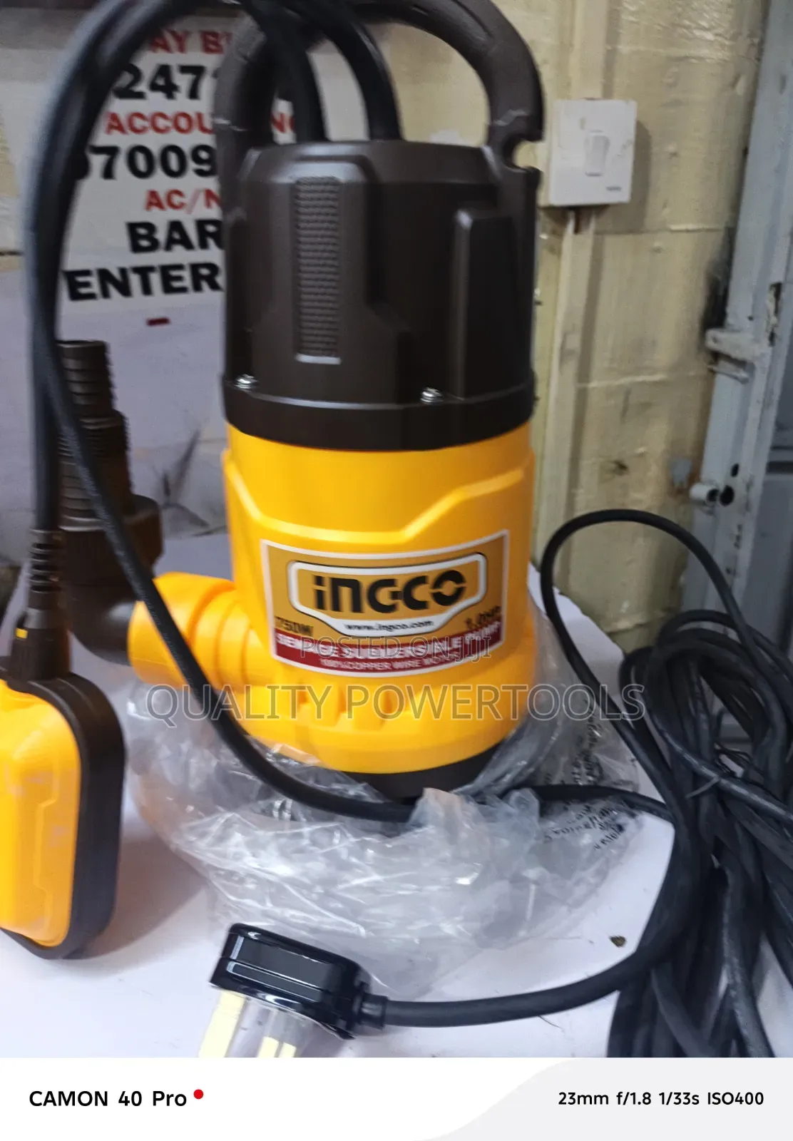 1hp Ingco Sewage Submersible Pump