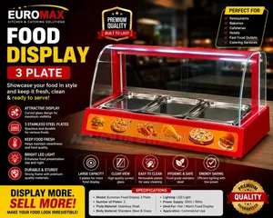 Fast Food/ Bakery - Euromax Food Showcase Display 3 Plates