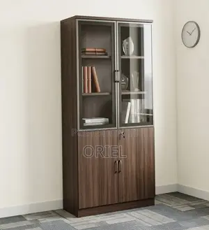 2-Door Wooden Office Cabinet : Modern Wooden Storage Cabinet