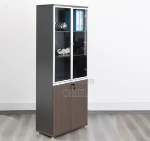 2-Door Wooden Office Cabinet : Modern Wooden Storage Cabinet