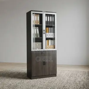 2-Door Wooden Office Cabinet : Modern Wooden Storage Cabinet