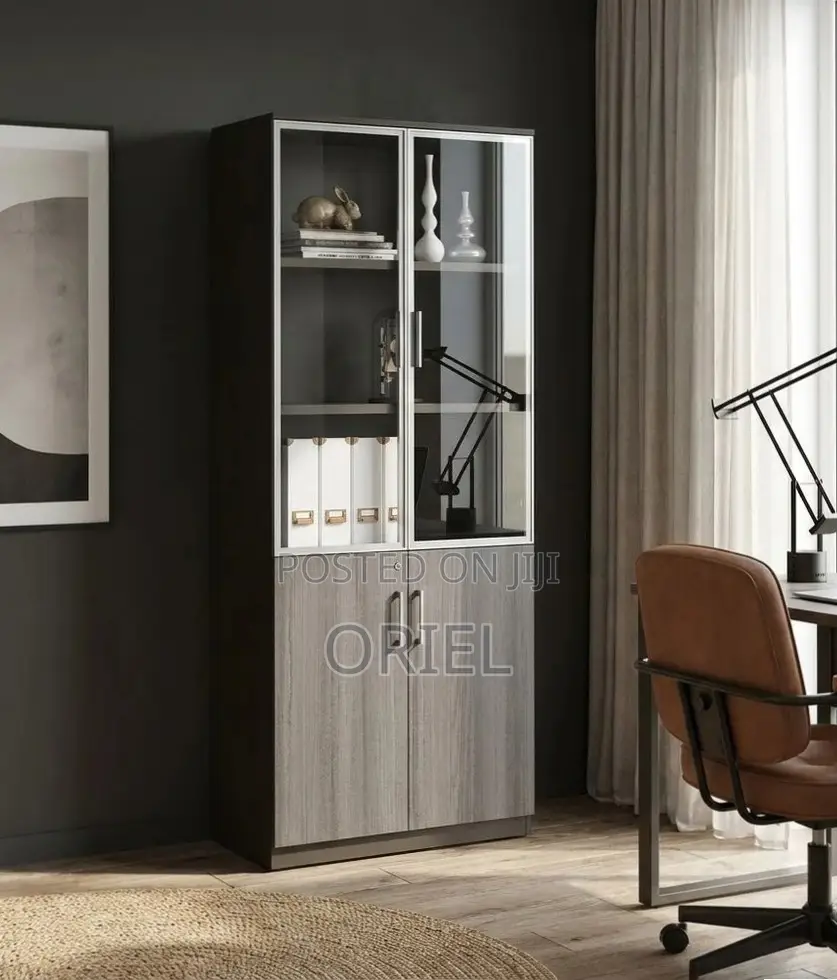 2-Door Wooden Office Cabinet : Modern Wooden Storage Cabinet
