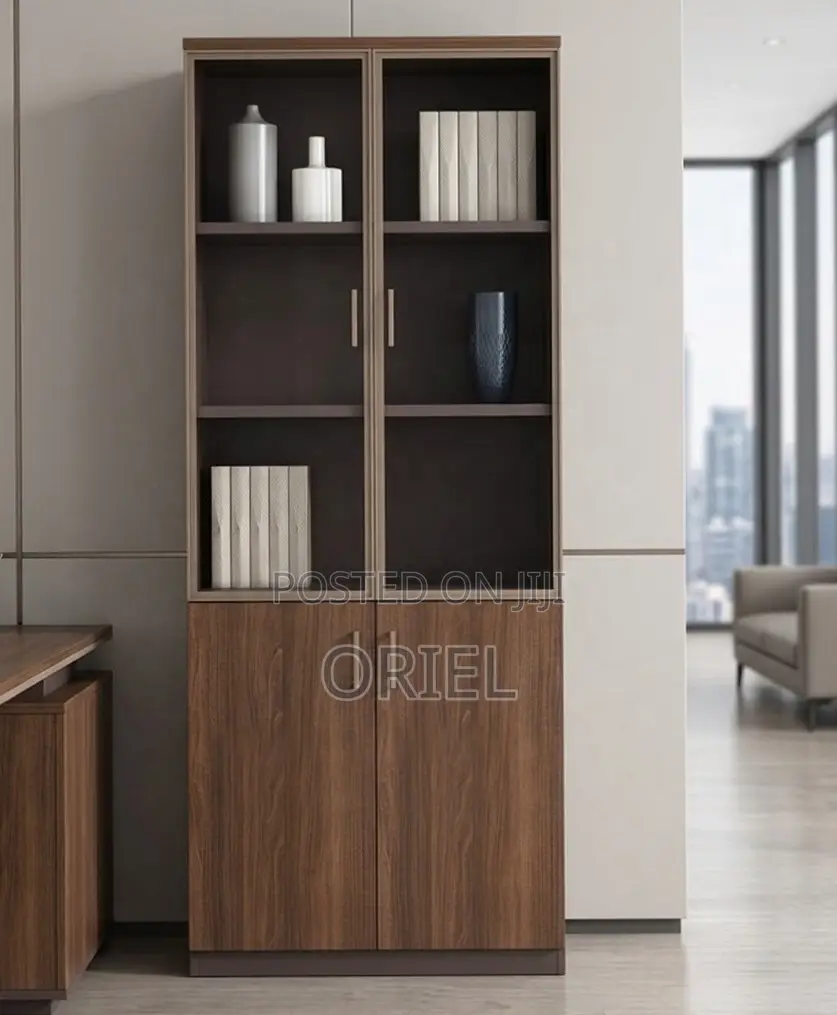 2-Door Wooden Office Cabinet : Modern Wooden Storage Cabinet