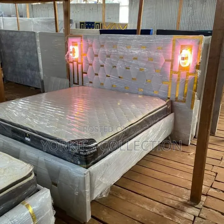 Luxury LED Light Designer Bed