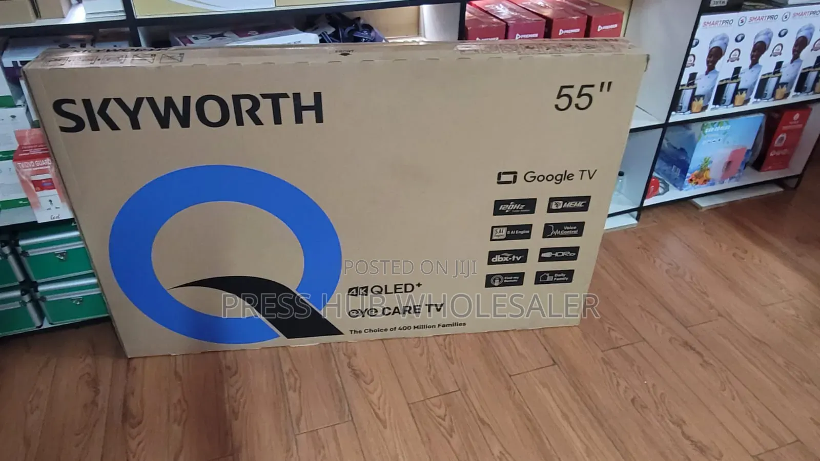 A Skyworth 55-Inch 4K QLED+ Google TV