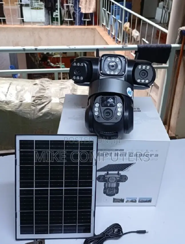 New Model V380 4g PTZ Tripple Lens Solar Camera With Pannelfree Smart