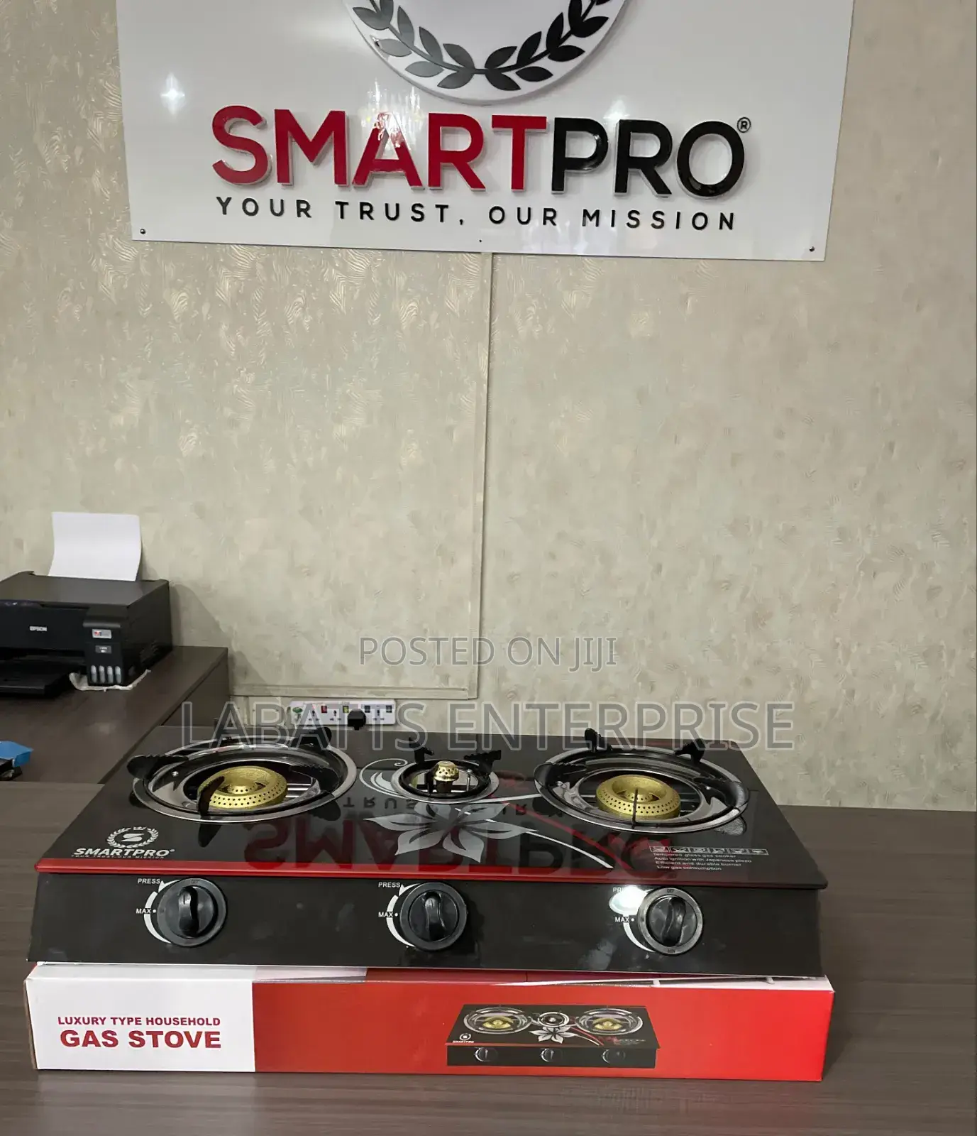 Smart Pro 3-Burner Glass Gas Stove