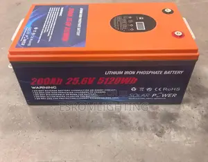 LiFePO4 Lithium Battery 200Ah 25.6V