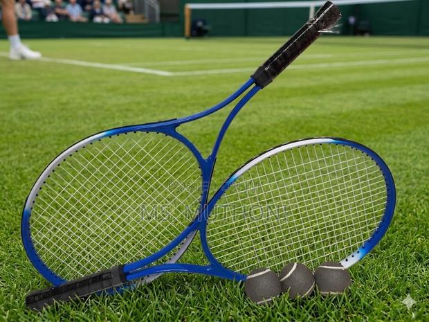 Two Premium Tennis Rackets, Three High-Visibility Balls,& Bag Cover