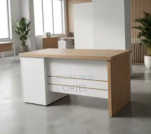 Executive Office Desk : 1.4M Staff Desk With Storage