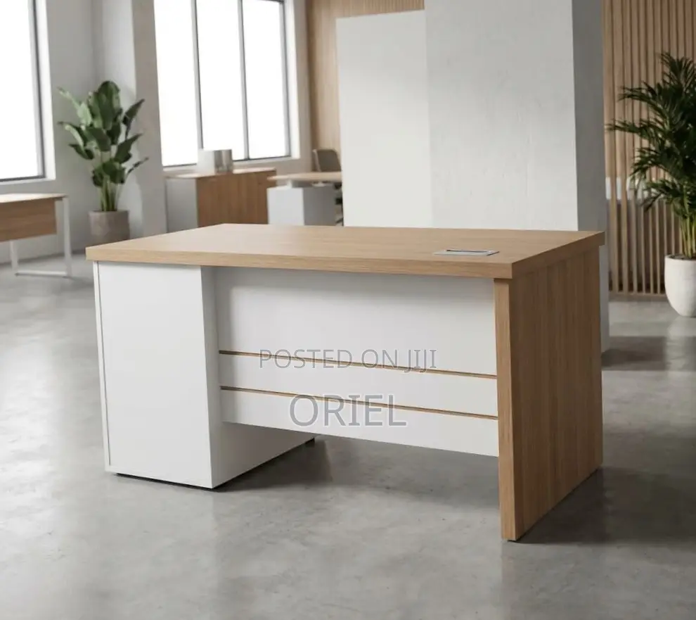 Executive Office Desk : 1.4M Staff Desk With Storage