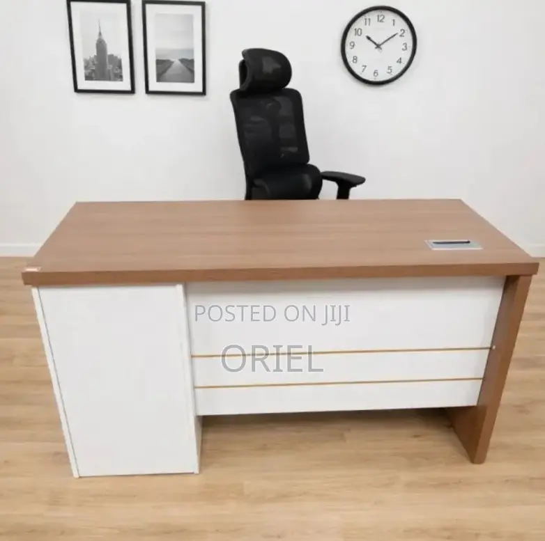 Executive Office Desk : 1.4M Staff Desk With Storage