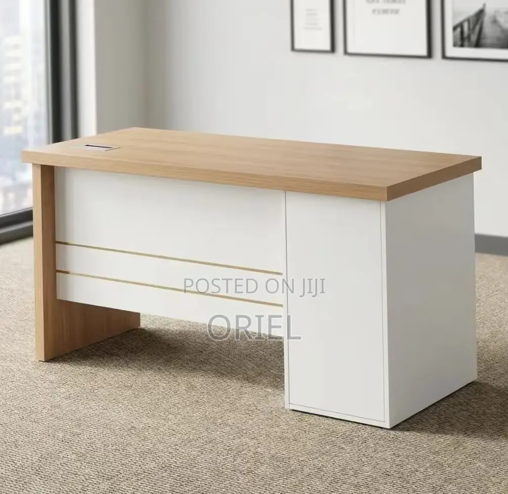 Executive Office Desk : 1.4M Staff Desk With Storage