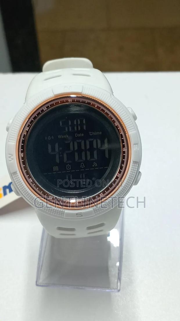 Skmei White Digital Watch - thumbnail 2