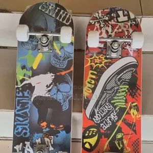 Skateboard With Rubber Wheels