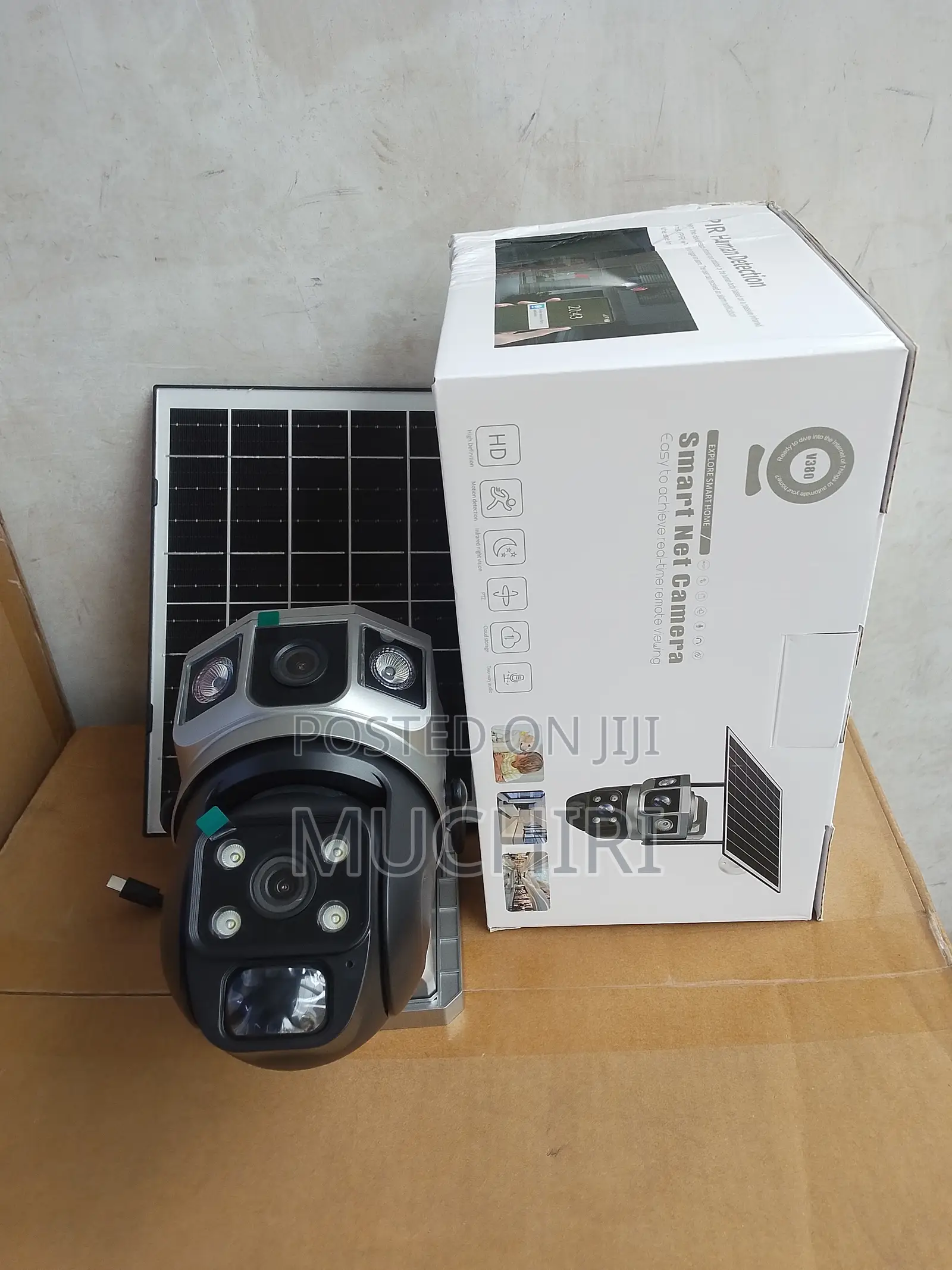 4G WiFi VTS02 V380 Solar Camera Ultrahd